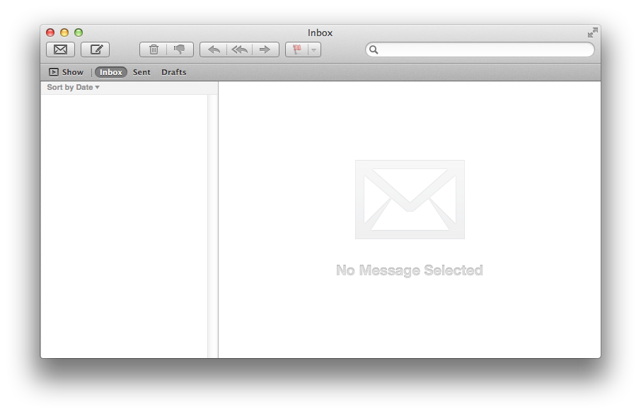 why is my email screen blank