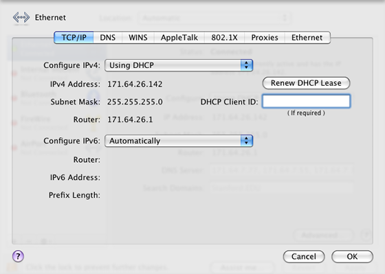 apple what is dhcp client id